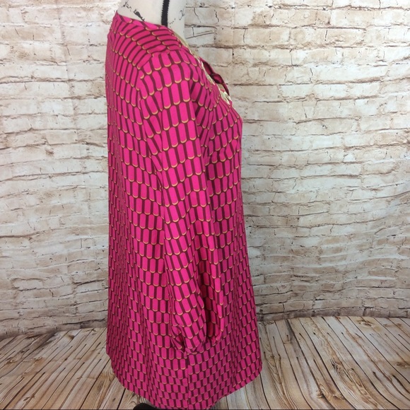 Mudpie Gold Embroidered Patio Dress or Swim Cover - Picture 3 of 8